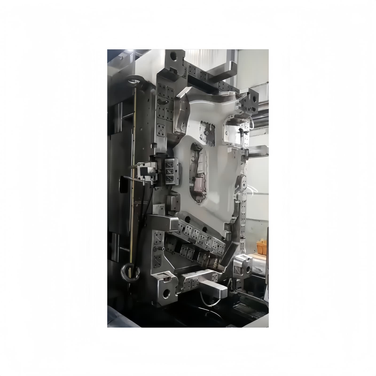 Trial molding photo for Automotive Instrument Panel Bracket Mold